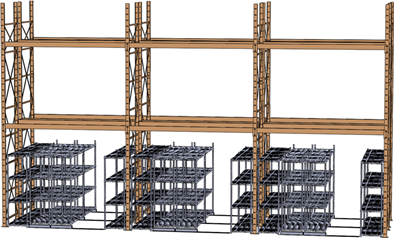 Quantum Storage Systems - Our biggest containers yet! Our RackBin series  are the first and only bins designed specifically to fit on pallet racks.  These extra-large bins offer a generous 42” inches