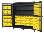 Quantum Storage - Bin Storage Cabinet: 36″ Wide, 24″ Deep, 72″ High -  48517650 - MSC Industrial Supply