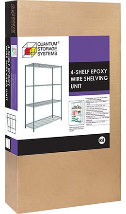 Green Epoxy - 1 Box Wire Shelving