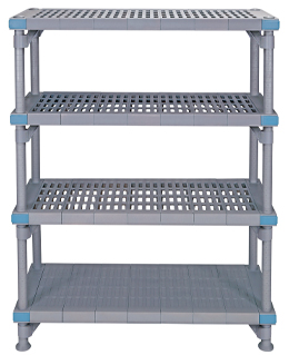 Millenia Polymer Shelving System Mixed 4 or 5 Tier Units