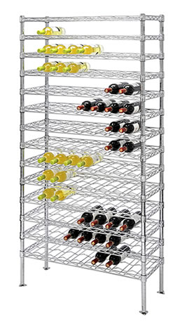 Chrome Wine Shelving