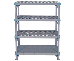 Millenia Polymer Shelving System Mixed 4 or 5 Tier Units