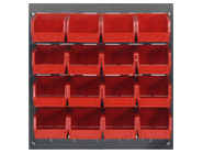 Louvered Panels with Bins