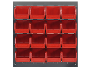 Louvered Panels with Bins
