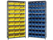 Steel Shelving Systems with Bins