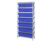 Wire Shelving Systems with Bins