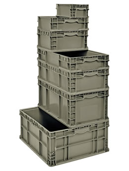 Quantum Storage Systems Rso1215-7 Gray Straight Wall Container 12 In X 15 In X 