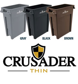 CRUSADER Thin Trash Cans