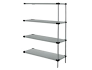 Stainless Steel Solid Shelf Add-On Units