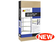 Convenient 1 Box Wire Plastic Mat Shelving Unit