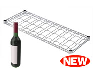 Chrome Wine Shelving