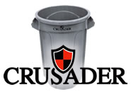 CRUSADER Round Trash Cans
