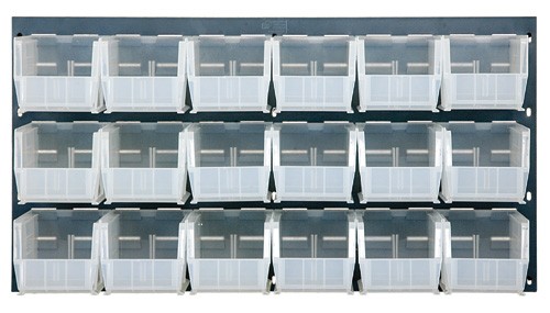 Hanging Storage Bins on Wall Panels (3'W x 10-7/8D x 1' 7H),  #SMS-45-QLP-3619-230