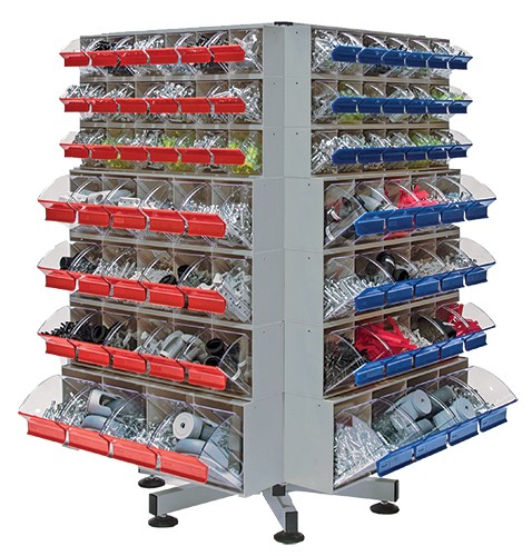 Individual Tip-Out Bin, Red ,Quantum Storage Systems, QTB409RD