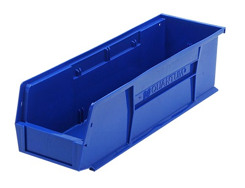 Quantum Heavy-Duty Storage Bins — 6-Pk., Blue, 5 3/8in.L x 4 1/8in