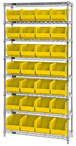 WR8-239 Giant Open Hopper Wire Shelving System - Quantum Storage