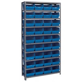 1275-207 Steel Shelving Shelf Bin System 