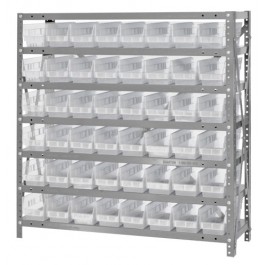 1839-103CL Clear-View Shelf Bin Shelving System