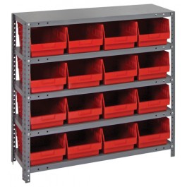 1839-208 Steel Shelving Shelf Bin System