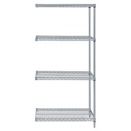 AD54-1430GY Gray Epoxy Wire Shelving Add-On Kit