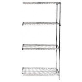 AD74-1836S Stainless Steel Wire Shelving Add-On Kit