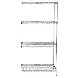 AD54-1248S Stainless Steel Wire Shelving Add-On Kit