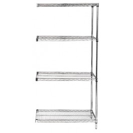 AD74-1860S Stainless Steel Wire Shelving Add-On Kit