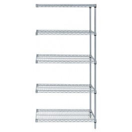 AD54-1248GY-5 Gray Epoxy Wire Shelving Add-On Kit