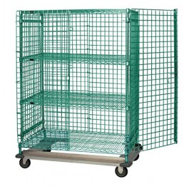 MD1848-70SECP-2 Proform Green Epoxy Dolly Base Security Cart