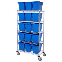 MWR5-1711-12 Mobile Wire Shelving System