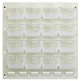 QLP-1819HC-220-16CL  Clear-View Oyster White Louvered Panel