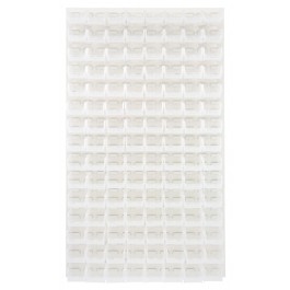 QLP-3661HC-220-120CL CLEAR-VIEW Oyster White Louvered Panel - Complete Package