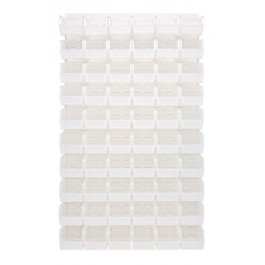 QLP-3661HC-230-60CL CLEAR-VIEW Oyster White Louvered Panel - Complete Package