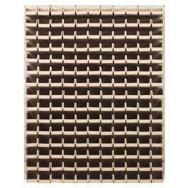 QLP-4861HC-220-165 Oyster White Louvered Panel-Complete Package