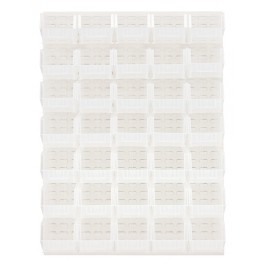 QLP-4861HC-240-35CL CLEAR-VIEW Oyster White Louvered Panel