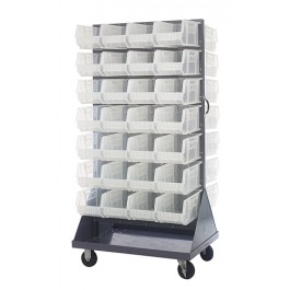 QMD-36H-240CL Mobile Louvered Rack