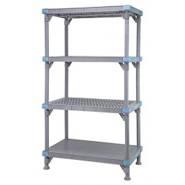 Millenia 62" 3 Vented 1 Solid Shelving Mixed Unit - QP213062V3S1