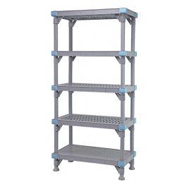 Millenia 62" 4 Vented 1 Solid Shelving Mixed Unit - QP247262V4S1