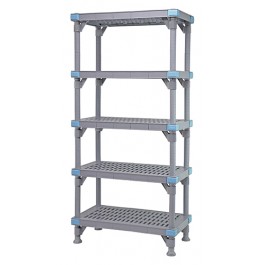 Millenia 74" 5-Tier Vented Shelving Unit - QP213074VS-5