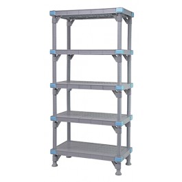 Millenia 74" 5-Tier Solid Shelving Unit - QP246074SS-5