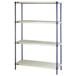 RPWR72-2472E - Wire Plastic Mat Shelving Unit