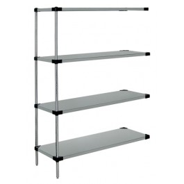 WRSAD4-54-2130SS Stainless Steel Solid Shelf Add-on Kit