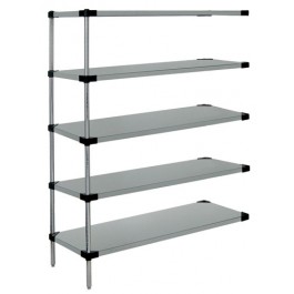WRSAD5-86-2154SS Stainless Steel Solid 5-Shelf Add-on Kit