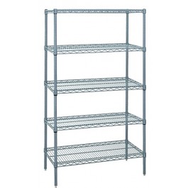 WR63-3060GY-5 Gray Epoxy Wire Shelving Starter Kit