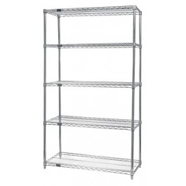 WR86-3072S-5 Stainless Steel Wire Shelving Starter Kit