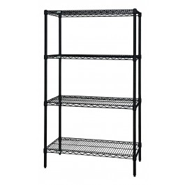 1 Box Wire Shelving Unit RWR72-2430LDBK
