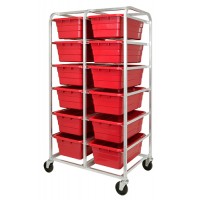 TR12-2516-8 Tub Rack with Cross Stack Tubs - Quantum Storage