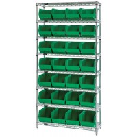 WR8-239 Giant Open Hopper Wire Shelving System - Quantum Storage