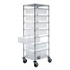 BC212469M1 Bin Cart with Dividable Grid Containers - 4