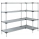 AD74-1860SG Galvanized Solid Shelf Add-on Kit